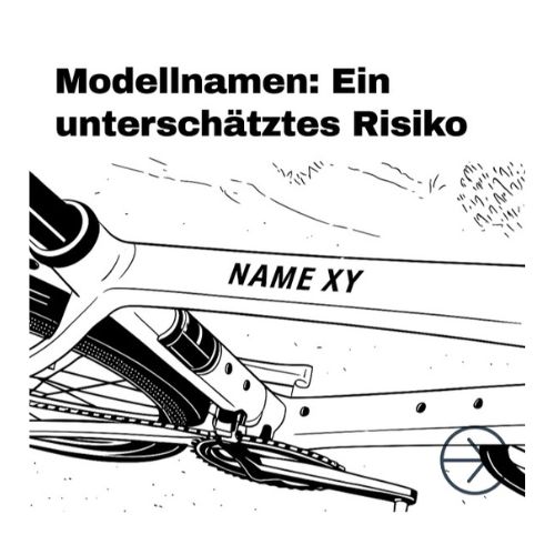 Modlellnamen beim Fahrrad können markenrechtliche Probleme verursachen.